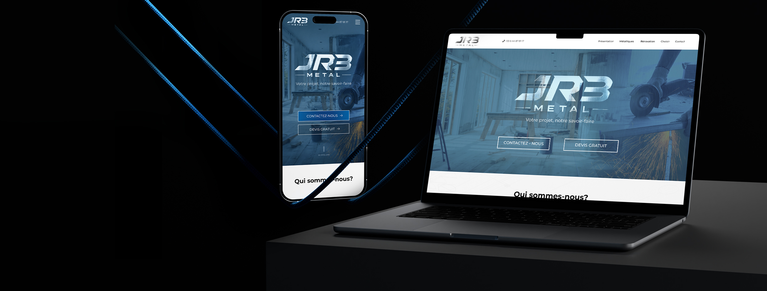 JRB Metal mockup