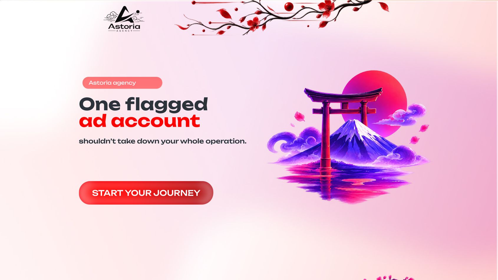 Astoria Agency — Landing page