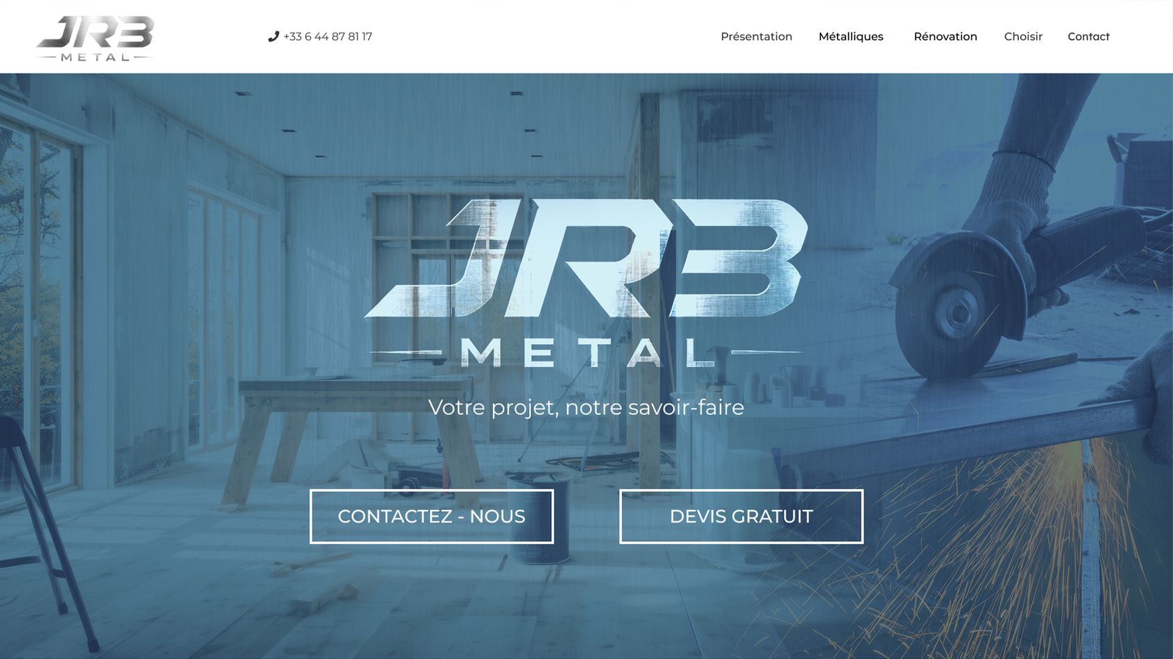 JRB Metal — Landing page