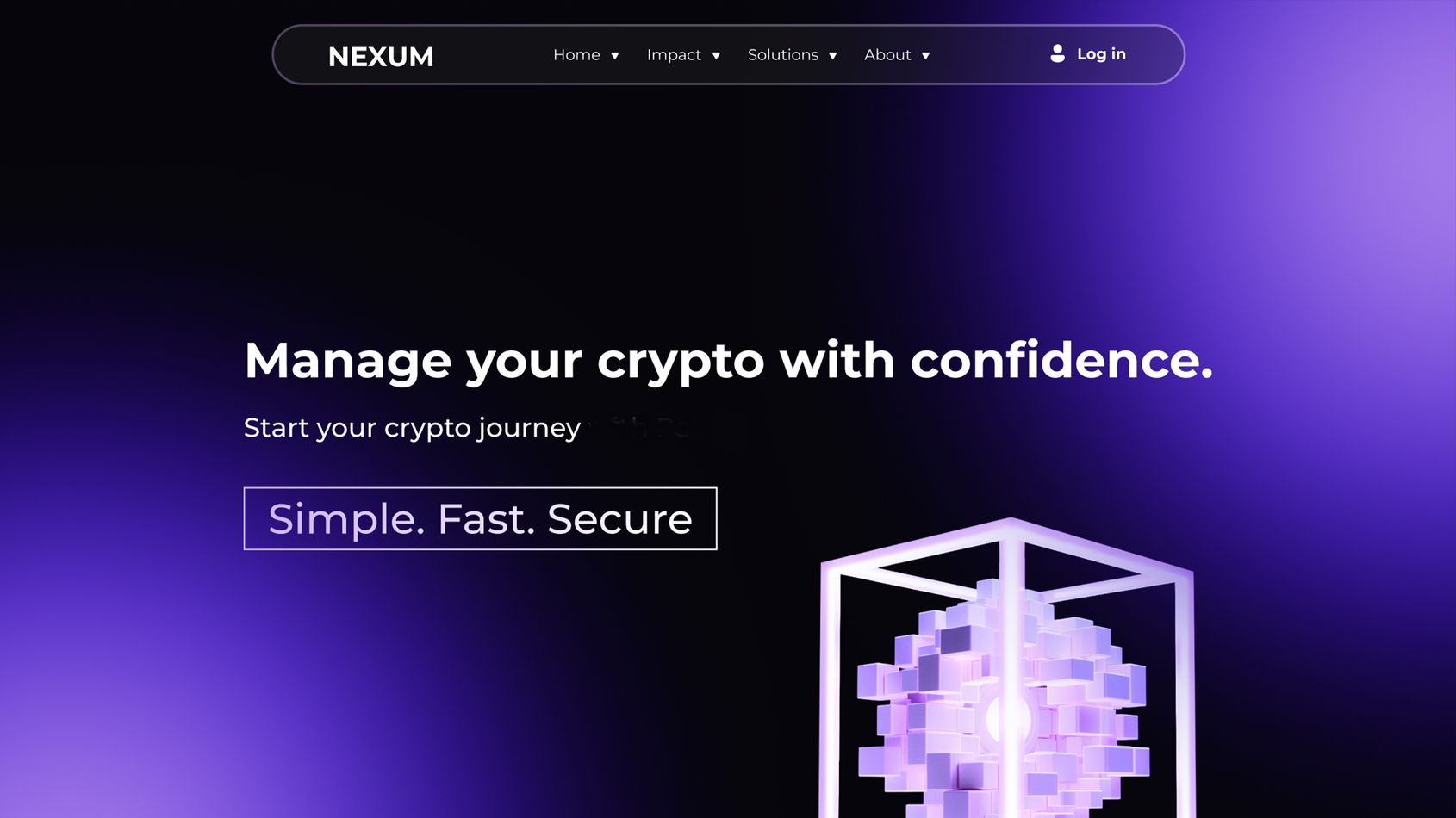Nexum — Landing page